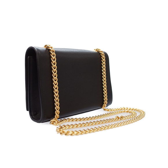 Saint Laurent Monogram Kate Chain Shoulder Bag Black - Picture 2 of 5